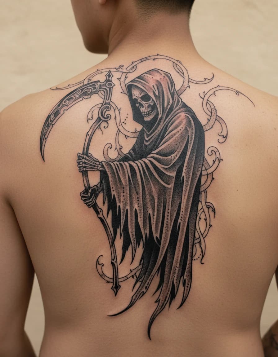 Tatouage de la Faucheuse