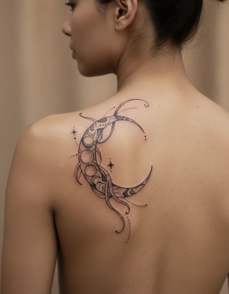 Tatouage de lune